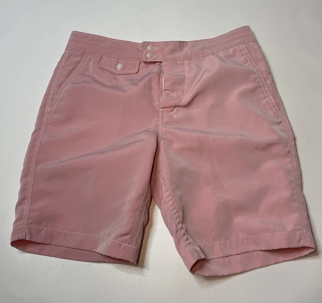 BD Baggies Swim Shorts Mens 30 Pink Unlined Pockets Board Summer Beach