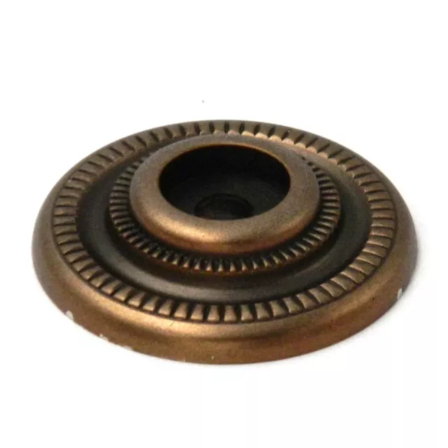 Placa posterior de bronce Wellington Belwith Keeler D6-15R de latón sólido 1 1/4