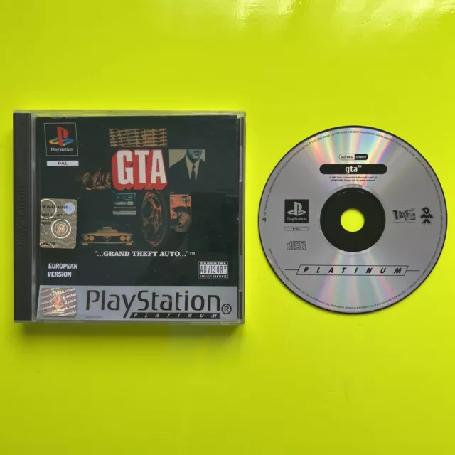 Gta Grand Theft Auto Ps1 Psx Playstation 1 Pal Version Take 2 Raro Da Collezione