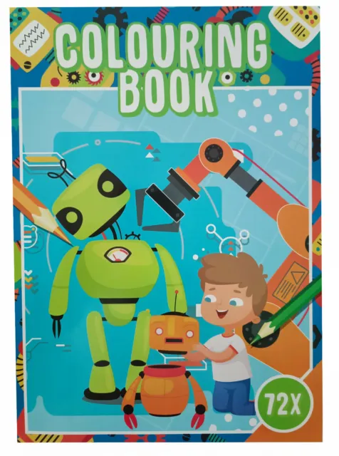 Roboter Malbuch für Kinder Maschinen Malen 72 Ausmal Bildern für bunte Farben