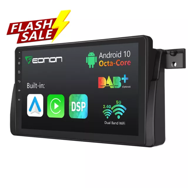 9" Android 10 8Core Car Stereo GPS SAT NAV DAB+ Radio for BMW E46 325 xi 330 320