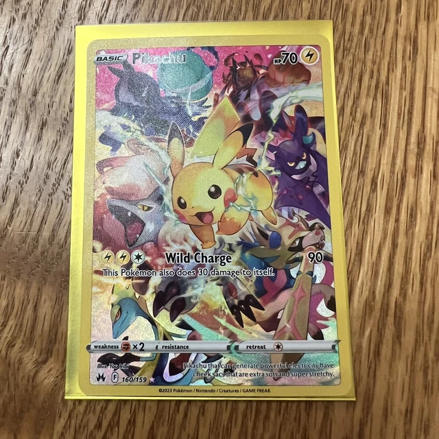 Pokémon Cards Pikachu Secret Rare Pokémon Card - Crown Zenith 160 Pokémon Cards Pikachu Secret Rare Pokémon Card - Crown Zenith 160