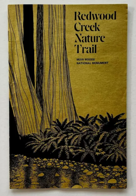 1974 Redwood Creek Nature Trail Vintage Travel Booklet Muir Woods California CA