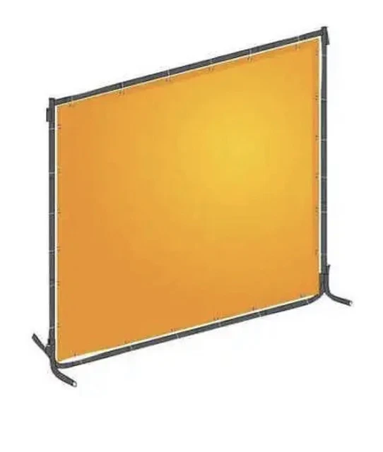 Westward 22Rn69 Welding Screen,6 Ft. W,6 Ft.,Ylw Org