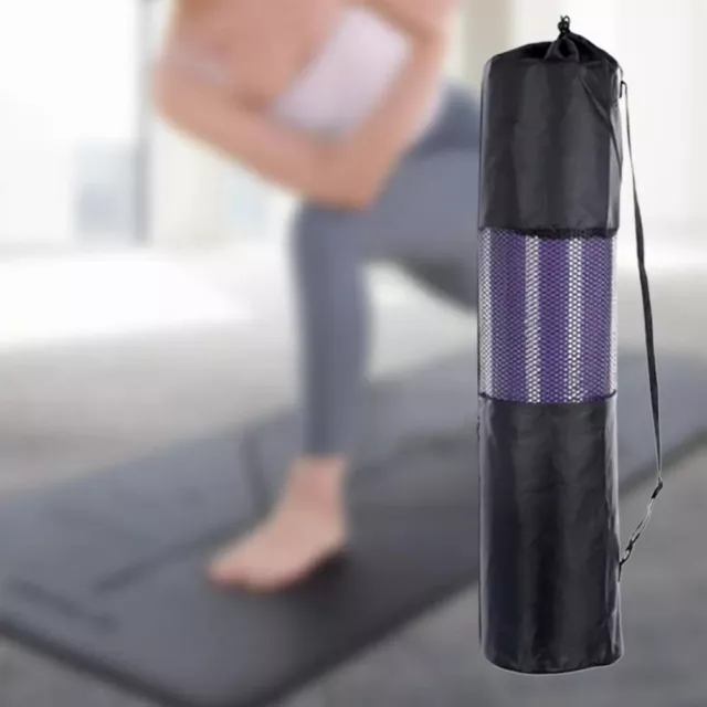 Adjustable Shoulder Straps Yoga Mat Mesh Bag Breathable Sports Bag  Gym