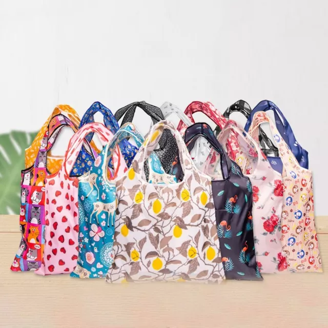 Reusable Foldable Shopping Bag Foldable Grocery Tote Bags Travel Grocery Bags