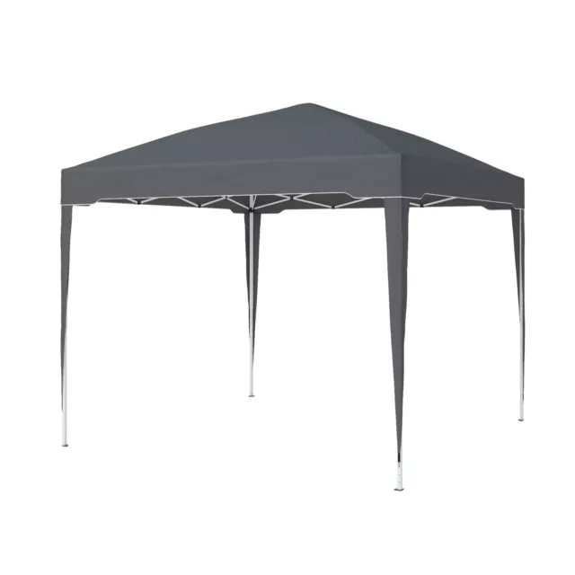 Pabellón Plegable Carpa Fiesta Jardín 3x3m cenador Impermeable Antracita premium