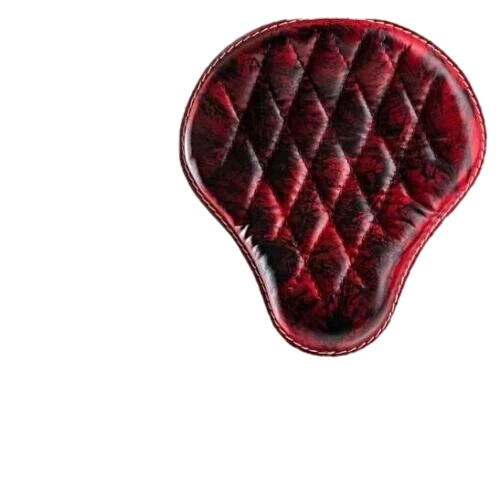 Bobber Chopper Saddle solo seat on frame Harley Sportster 04-20 Red & Black