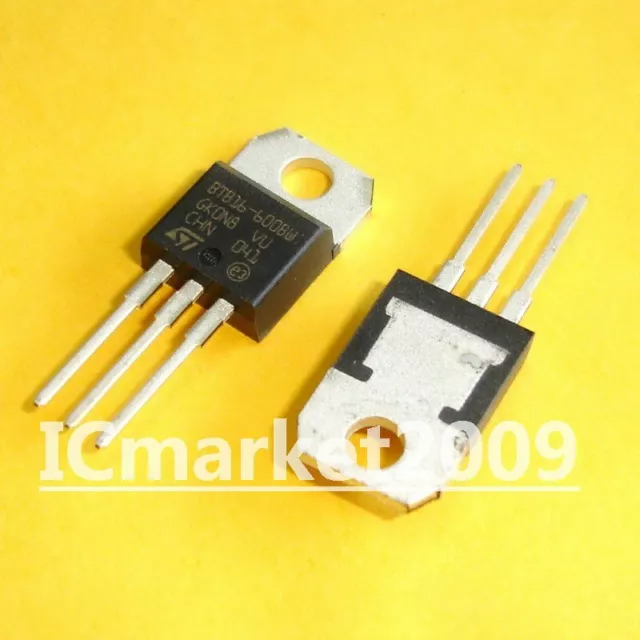10 PCS BTB16-600BWRG TO-220 BTB16-600BW BTB16-600 16A 600V Triacs Transistor
