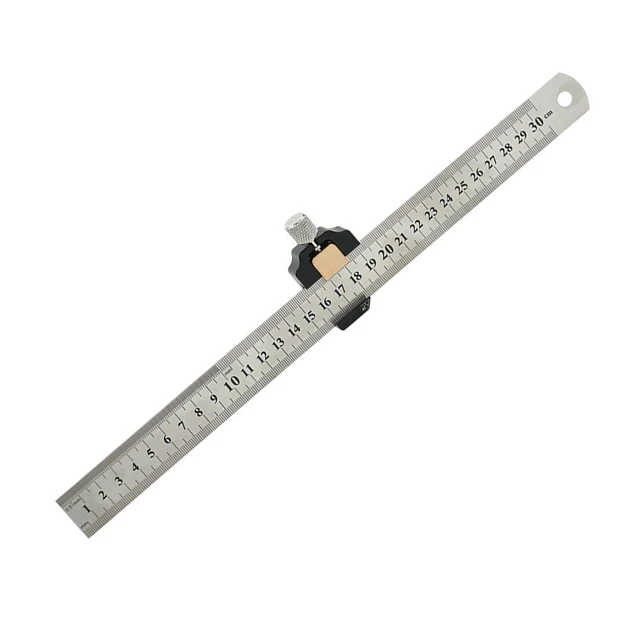 CABLE MEASUREMENT STEEL Ruler Slide Stops Accurate Dimensions CNC ...