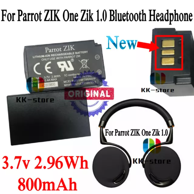 Genuine 800mAh 2.96Wh Battery for Parrot ZIK One Zik 1.0 Bluetooth Headphone