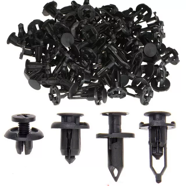 40x Car Push Retainer Pin Body Bumper Rivet Clips Moulding Trim Auto Accessories