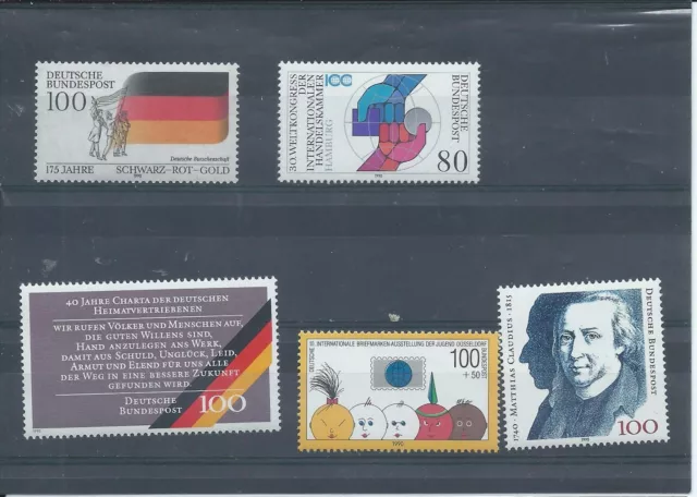 Germany stamps. West Germany 1990 small MNH lot CV £17+ (Y998)