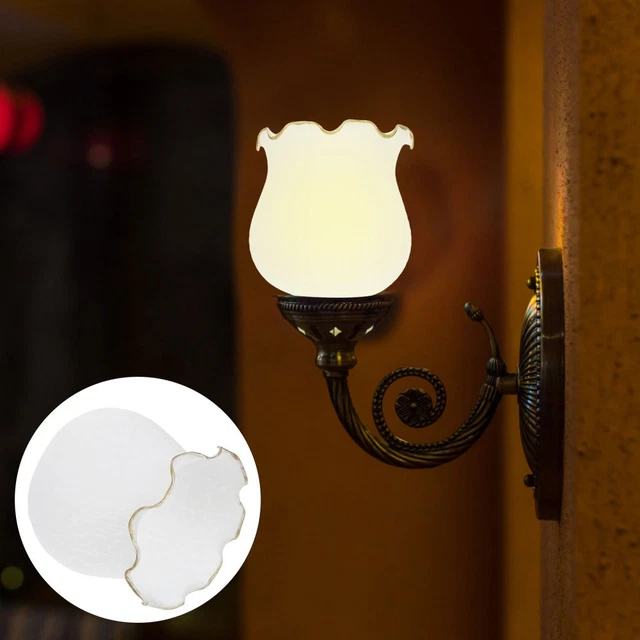 Abat-jour Verre Laiteux Rond – Remplacement Pour Ventilateur De Plafond, Diamètre ~16,5 Cm