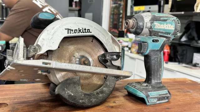 Makita 18V  165mm Circular Saw - DSS611 - Skin Only Plus DTD154 Impact Driver