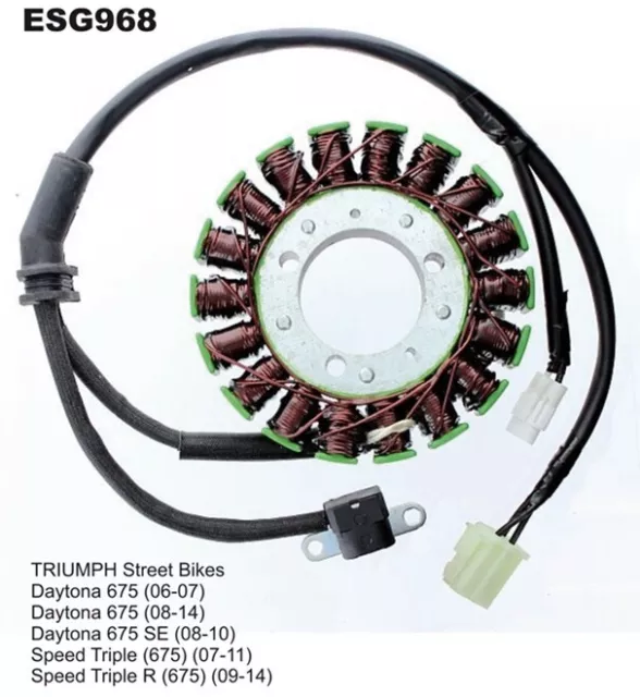 ALTERNATOR BONUSING (STATOR) TRIUMPH Daytona 675 (06-14) , Street Triple 675 (07