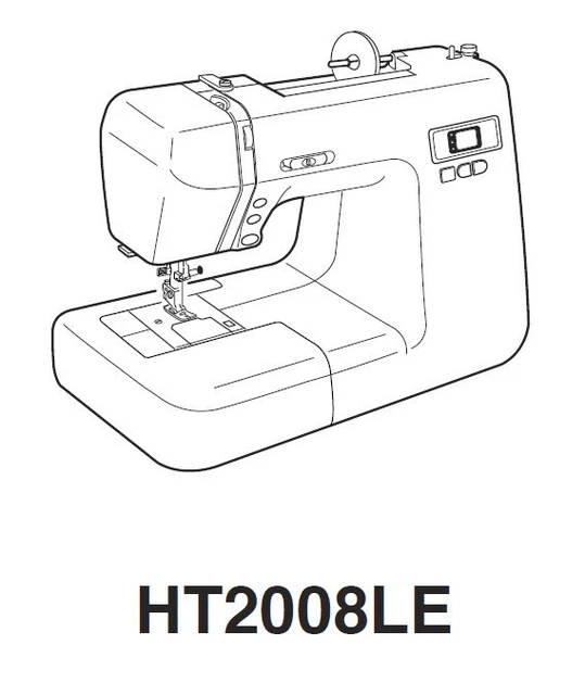 JANOME NEW HOME HT2008LE Sewing Machine Instruction Manual 8.00 PicClick