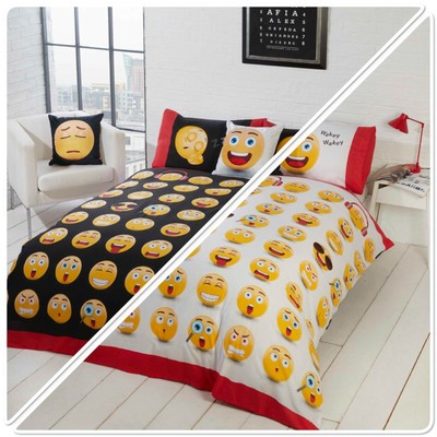 Emoji Rotary colore: giallo per letto singolo Set copripiumino e federa 