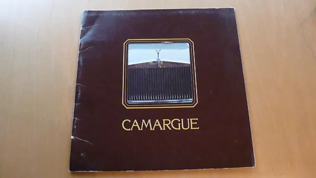 Grande brochure brochure grande Rolls-Royce Camargue 1975 scioglimento collezione NOS