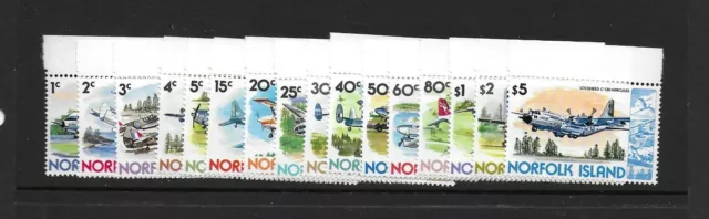 1980-81 Norfolk Island Airplanes SG236-251 Unmounted mint