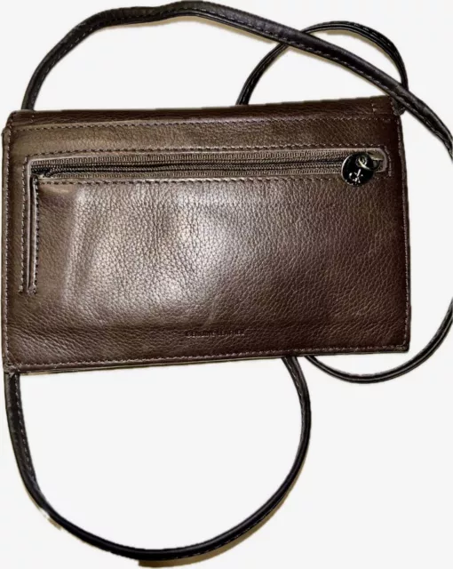 ChicCalvin Klein Clutch Crossbody Choco Brown, Strap W/Expandable Gullet