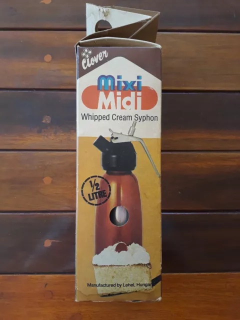 Mixi Midi Clover Whipped cream syphon | Retro 1980s collectable kitchenalia