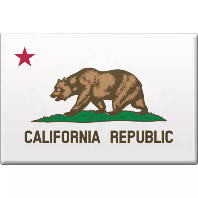 Kuehlschrankmagnet neu Magnet- Schild Magnete USA California Republic 37105