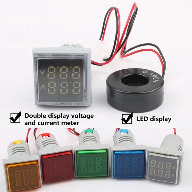 Voltmetro Amperometro Compatto LED Buona Durezza Voltmetro Amperometro Buona Ventilazione