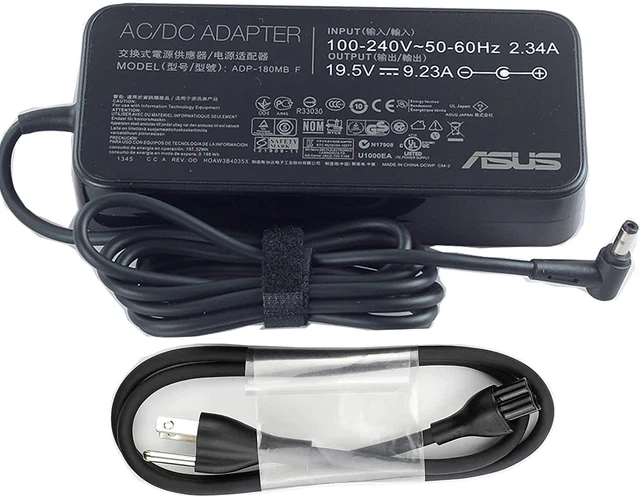 New 19.5V 9.23A 180W Laptop Charger AC Power Adapter for Asus ROG G75 G75VW G75V
