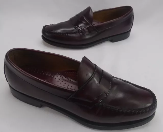 Bass Men’s Burgundy Penny Loafers Size 8.5 D