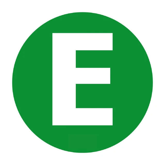 Lampa Contrassegno adesivo - E - Veicolo ecologico