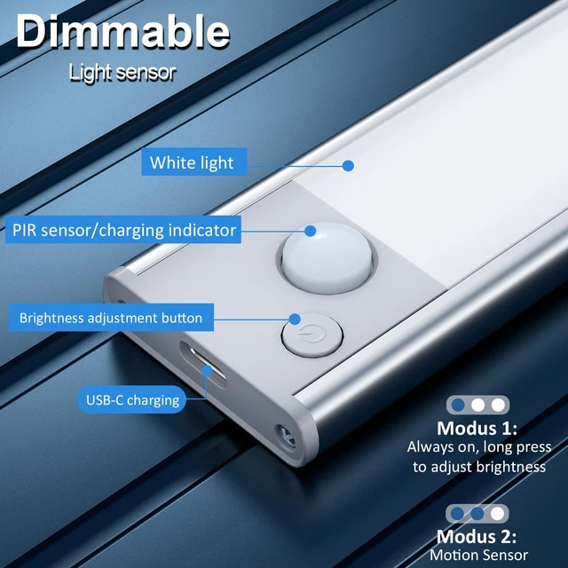 UNDER CUPBOARD KITCHEN Lights LED Light Motion Sensor Indoor