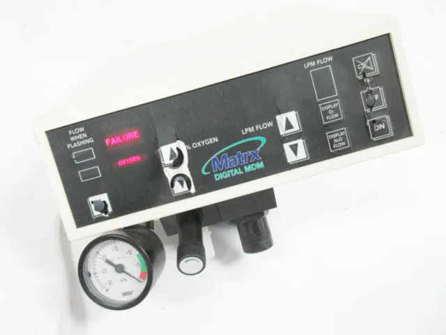 Matrx Digital Mdm Dental Nitrous Oxide Flowmeter - Parts