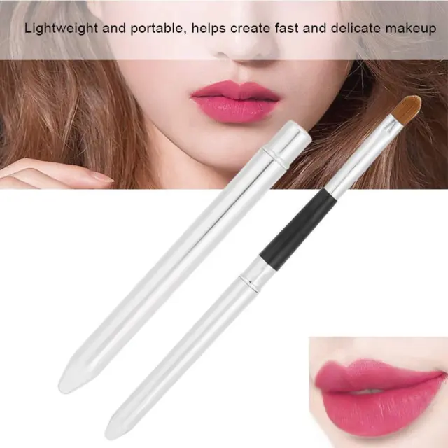 Portable Smooth Travel Retractable Lip Brush Makeup Cosmetic Lipstick SALE T8D8