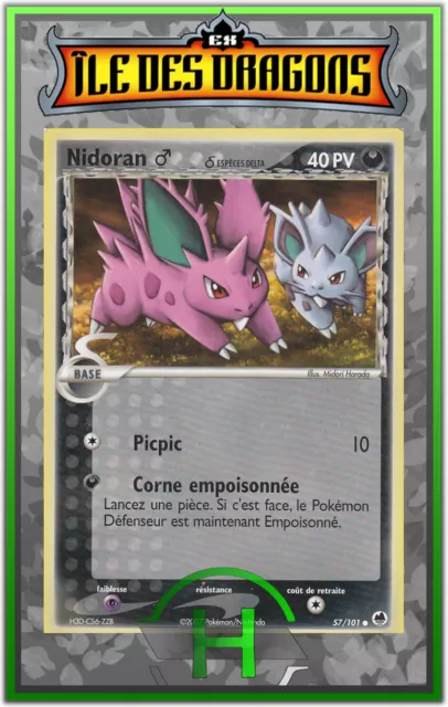 Nidoran  - EX:Ile des Dragons - 57/101 - French Pokemon Card