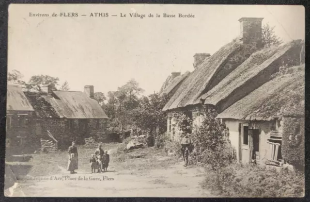 CPA 61 Card - Surroundings of FLERS - ATHEIS - Le Village de la Basse Bordée - 1947
