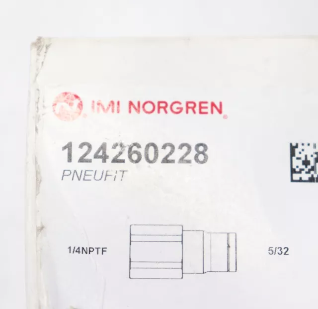 Norgren Pneufit Female Adapter 5/32" Tube OD 124260228