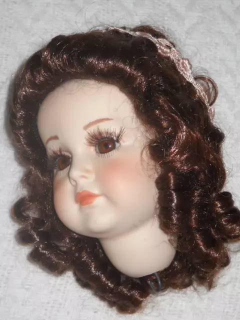 Antique reproduction K*R Mein Liebling 117/A PORCELAIN Doll Head, GLASS EYES