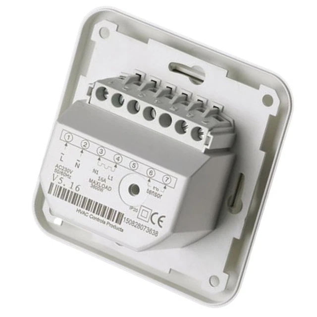 Thermostat programmable hebdomadaire intelligent pour pièces chauffées écran