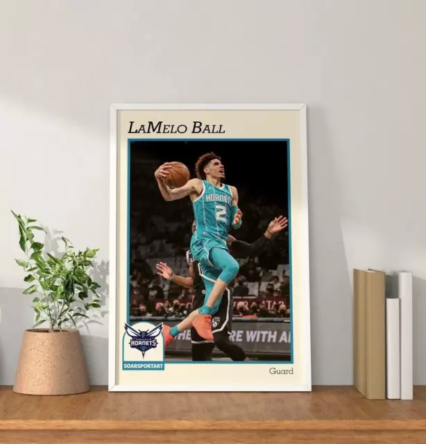 LaMelo Ball | NBA Card | NIKE | AIR JORDAN - Wall Digital Art Poster