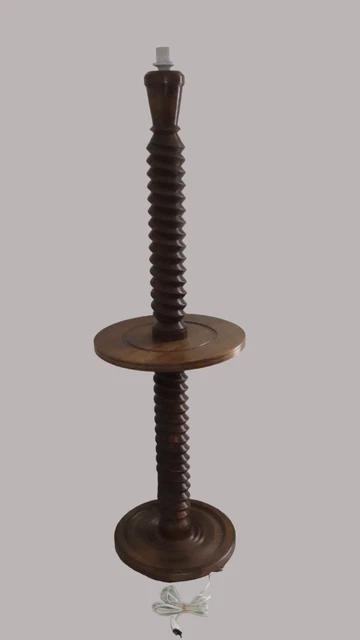 Base De Lumière LED 2Cm 5V Décoration En Bois Massif Rond Chêne Lampe