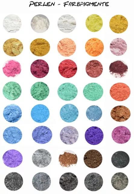 Perlen - Farbpigmente, 49 Farben zur Auswahl, Epoxidharz, Resin, Lack,  5-50g.