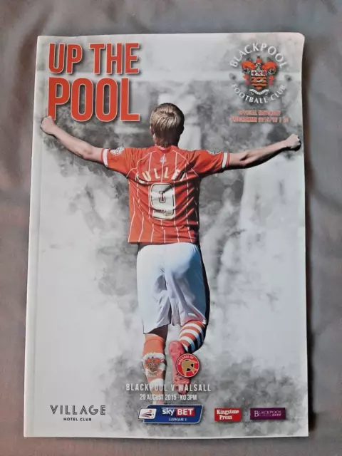 Blackpool v Walsall. 29th August 2015. Division 1. Mint Condition