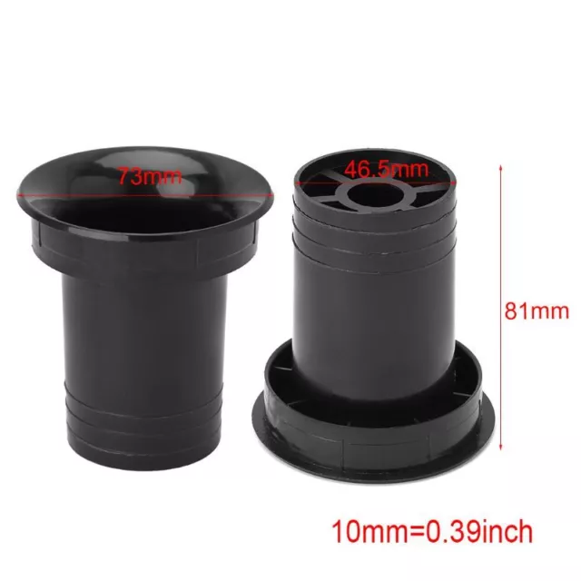 2PCS Speaker Port Tube Bass for Vent Ventilation Connector 2/ 5inch 66x78