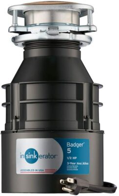 Badger 5 Garbage Disposal 1/2 HP INSINKERATOR BADGER 5 WITH CORD-NEW