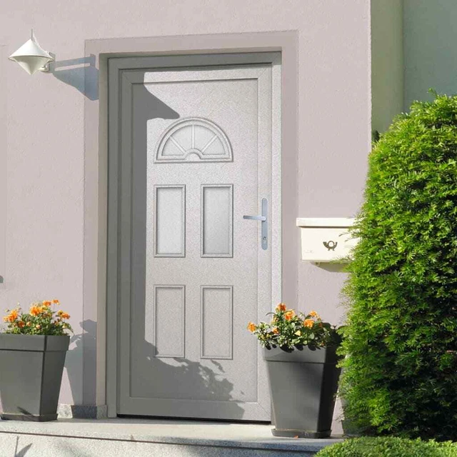 Porte d'Entrée Principale Sécurité Charnières Réglables 3D Extérieur vidaXL