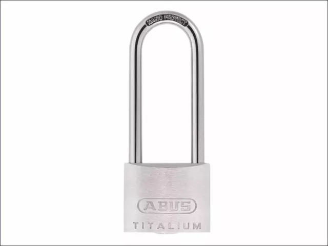 ABUS Cadenas TITALIUM  de 64TI / 50mm, manille longue de 80mm à clé, identique