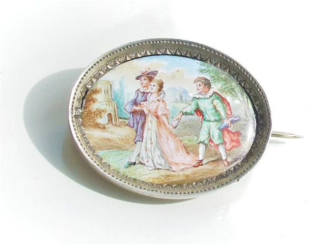 Broche Ancienne Guimbarde En Vermeil 830 – XIXème Siècle, Hauteur 17 Cm – Superbe état, Pièce De Collection