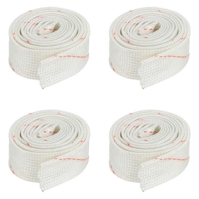 Fibre Verre Manchon Isolation Tube Tuyau 12mm/0,47 pouce IDx0,9 m/3 pieds Set 4