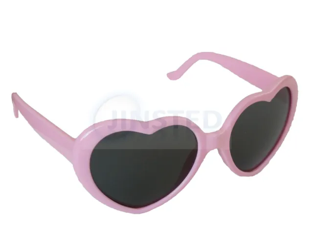 Rosa herzförmige Sonnenbrille Lolita Mädchen Damen Teenager kleiner Erwachsener TH001 2